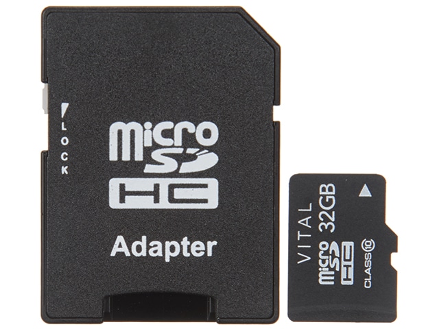 Carte mémoire microSDHC UHS-I classe 10 de VITAL de 32 Go avec