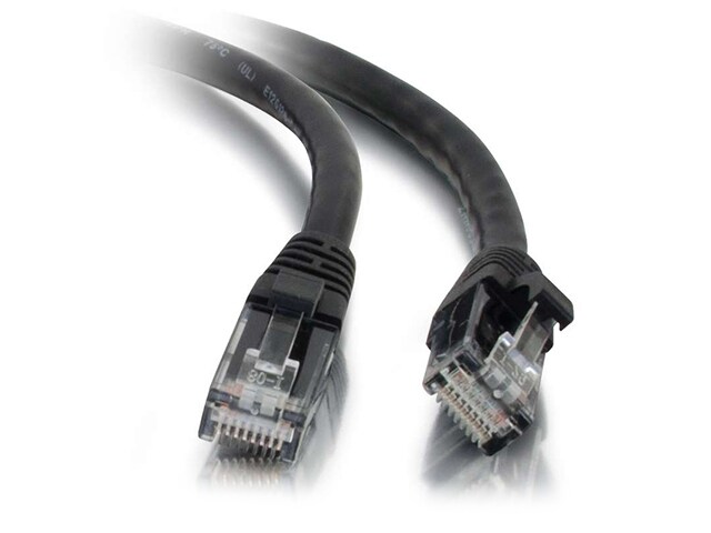 C2G 15222 7.6m 25 Cat5e Snagless Unshielded UTP Network Patch Cable Black