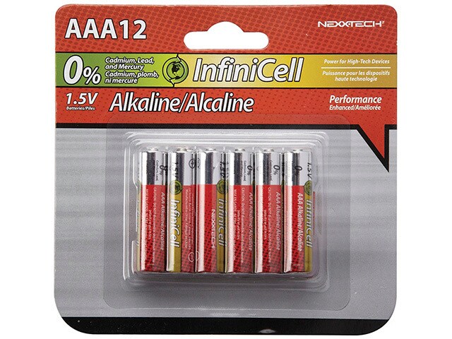 InfiniCell AAA Alkaline Battery 12 Pack