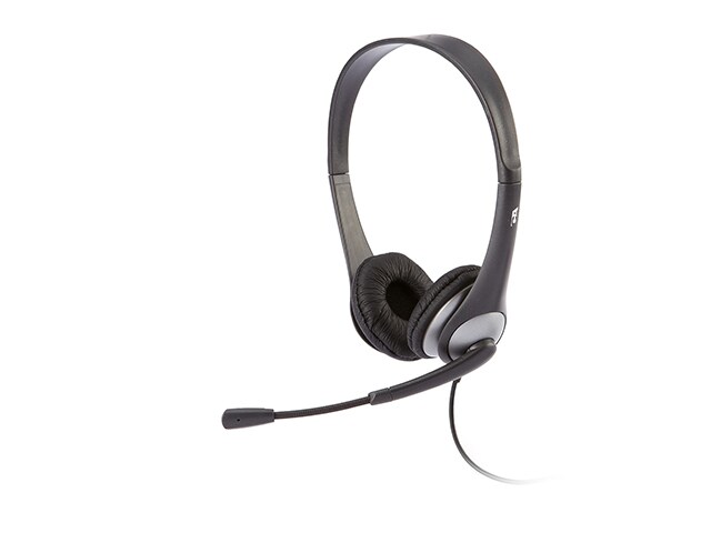 Cyber Acoustics AC 204 Stereo Headset with Mic and Y Adapter