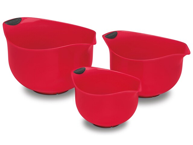 Cuisinart Universal Collection Mixing Bowls Set of 3 Red