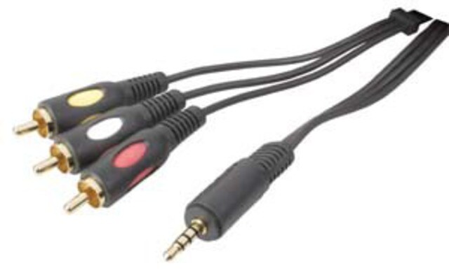 RDL AV-AC2 KIT CABLE double RCA vers prise 3.5mm, double RCA vers