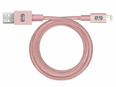 PureGear 1.2m (4’) Metallic Charge and Sync Lightning Cable - Rose Gold