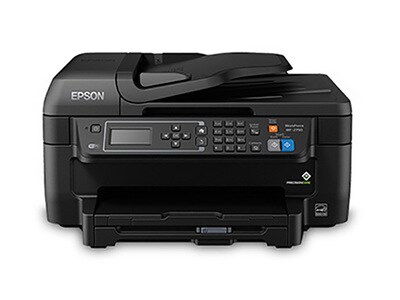 Imprimante tout-en-un avec écran ACL de 2,2 po, télécopieur, ADD, impression recto verso et bac de 150 pages WorkForce WF-2760 d’Epson