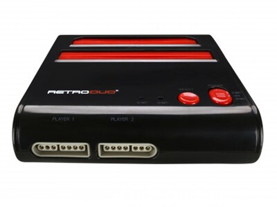 Retro-Bit Retro Duo Twin Video Game System NES and SNES V3.0 - Black/Red 