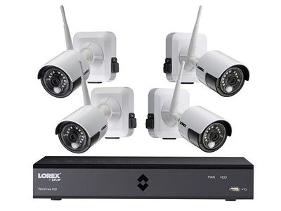 Lorex LHB9061TC4W Wire Free 1TB DVR Security System Bundle with 4 Bullet Security Cameras