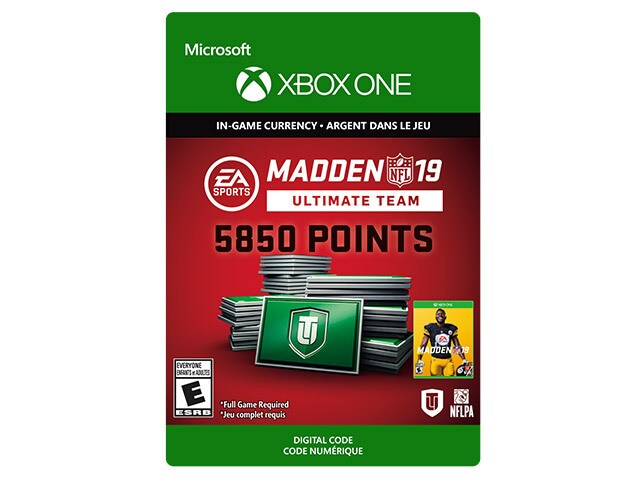 Madden NFL 19: MUT Madden Points Pack (Code Electronique) pour Xbox One