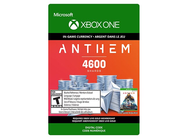 Anthem: Shards Pack (Code Electronique) pour Xbox One