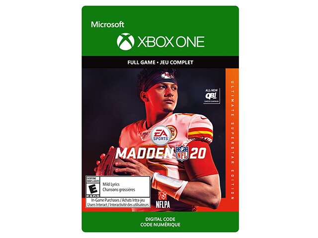 Madden NFL 20: Ultimate Superstar Edition (Code Electronique) pour Xbox One