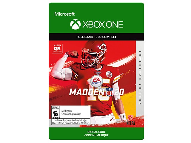 Madden NFL 20: Superstar Edition (Code Electronique) pour Xbox One