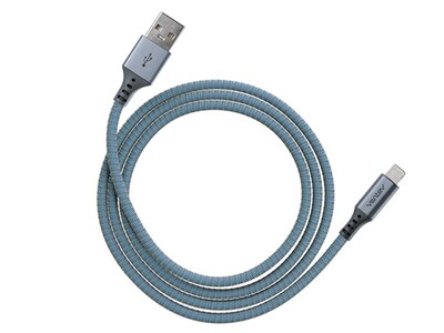 Câble métallique de charge / synchronisation Ventev Lightning 1,2 m (4 pi) - bleu