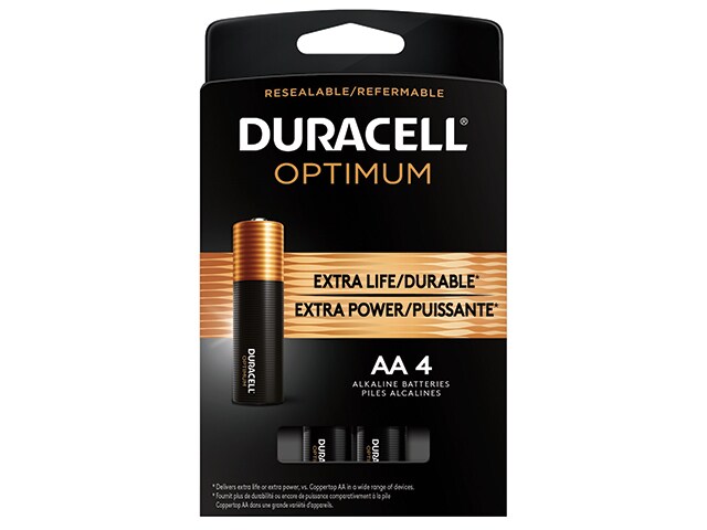 Duracell Optimum AA Batteries - 4 Pack