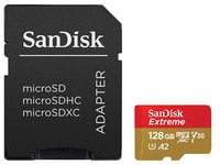 SanDisk Extreme 128GB UHS-I microSDXC Memory Card with A2 Performance