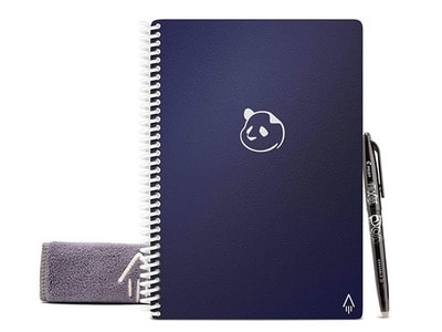 Rocketbook Panda Planner Executive Reusable Smart Notepad - 36 Pages - Midnight Blue