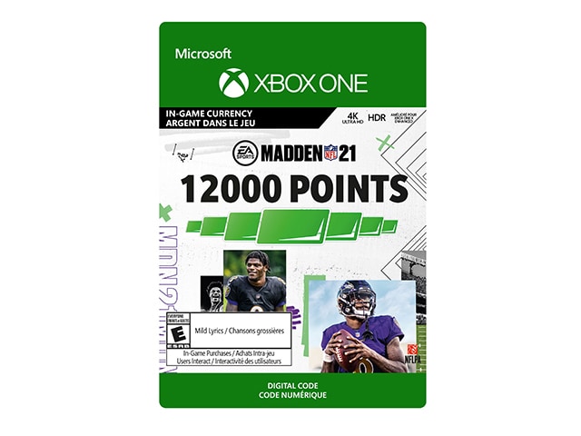 Madden NFL 21: Madden Points (Code Electronique) pour Xbox One