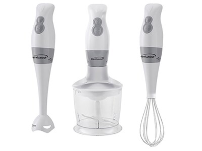 Brentwood Appliances Hb-38bk 2-Speed Hand Blender and Food Processor with Balloon Whisk (Black)