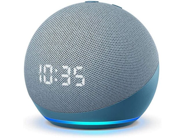 Echo Dot (4e génération) Haut-parleur intelligent avec horloge et  Alexa - Bleu