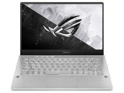 Ordinateur portable de jeu 14 po ROG Zephyrus G14 AniMe Matrix GA401QM-DS98 d'ASUS avec processeur Ryzen 9 5900HS, disque SSD de 1 To, MEV de 32 Go, carte vidéo NVIDIA RTX 3060 et Windows 10 famille - blanc