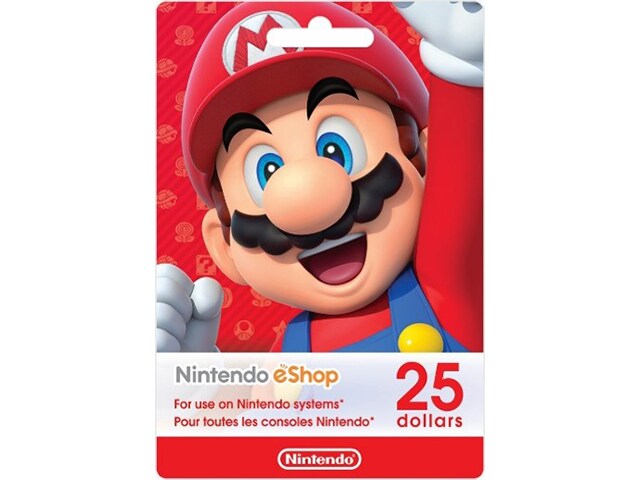 Carte Nintendo eShop et Nintendo Switch 