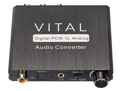 Fdit Convertisseur analogique‑numérique Convertisseur de Signal Analogique  vers Numérique avec Câble HD d'Alimentation Audio