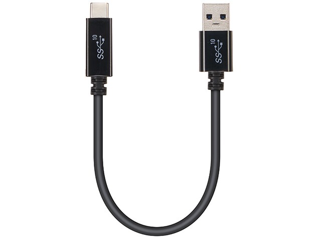 Câble de Charge et Data Transfer USB 3,1 (2E GÉN.) TYPE-C™ À TYPE-A de 15 cm de VITAL - Noir
