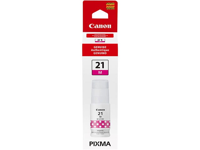 Canon PIXMA GI-21 MegaTank Replacement Ink Bottle - Magenta (4538C001)