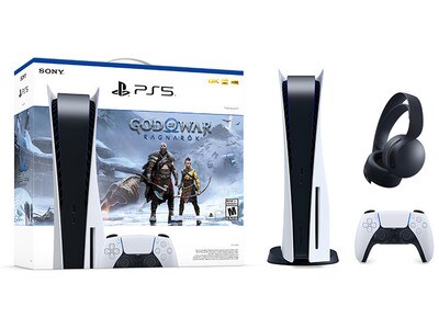 PlayStation®5 Console God of War™ Ragnarök Bundle with PlayStation® PULSE™ 3D Wireless Over-Ear Headset