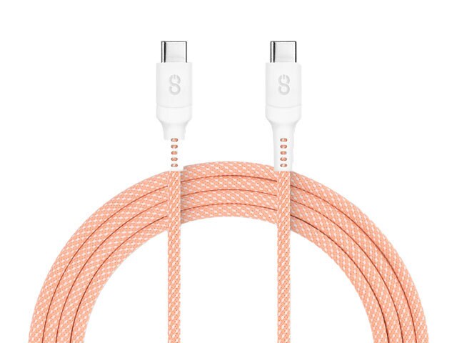 LOGiiX Vibrance Connect 1.5M (5') USB-C to USB-C Cable - Pink