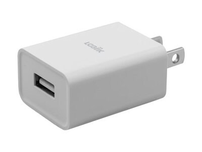 Chargeur mural Power Cube Classic 12 W de LOGiiX, USB-A – blanc