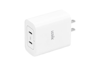 Chargeur mural double Power Cube 40 W de LOGiiX – blanc