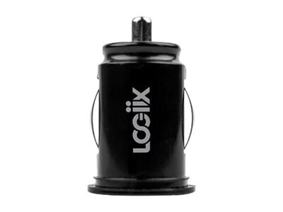 Chargeur double pour voiture Power Lite Mini 12 W de LOGiiX – noir