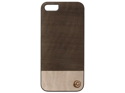 Affinity Realwood Case for iPhone 5/5s - Aniegre Wood, Einstein with Black Sides