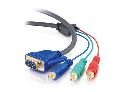 C2G 29640 0.9m (3ft) Ultima HD15 Male to RCA HDTV Component Video Breakout Cable