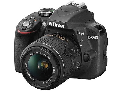 Nikon D3300 AF-S DX 18-55mm VR II Kit - Black