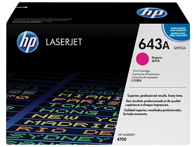 HP 643A (Q5953A) Magenta Original LaserJet Toner Cartridge