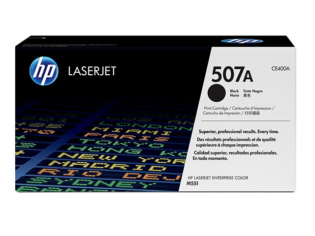 HP 507A (CE400A) Black Original LaserJet Toner Cartridge