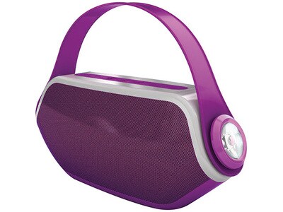 Hipstreet Kids Little Ears Bluetooth Speaker and Radio with Flashlight - Purple