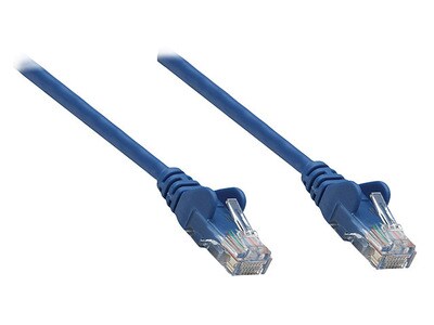 Intellinet 7.5m (25') CAT5e UTP Patch Network Cable - Blue