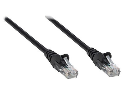 Intellinet 1.0m (3') CAT5e UTP Patch Network Cable - Black