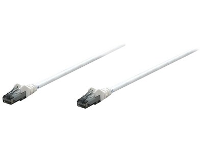 Câble réseau de raccordement UTP CAT6 de 1,0 m (3 pi) d'Intellinet – Blanc 