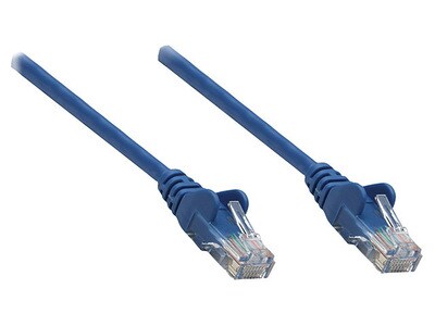 Câble réseau de raccordement UTP CAT5e de 15,2 m (50 pi) d'Intellinet – Bleu