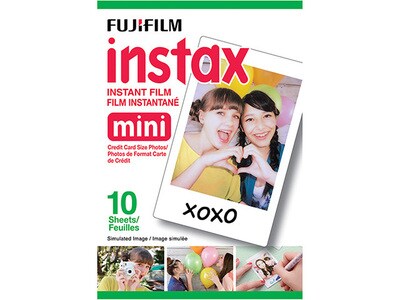 Pellicules Instax Mini de Fujifilm - Un paquet (10 pellicules