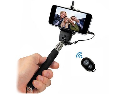 Xtreme Cables #Selfie Stick with Bluetooth® Remote - Black