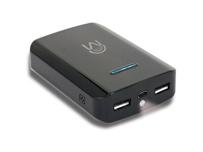 Mental Beats 00534 6000 mAh Universal Dual USB Port Power Bank - Black