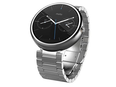 Motorola Moto360 Metal Smart Watch - Natural Silver