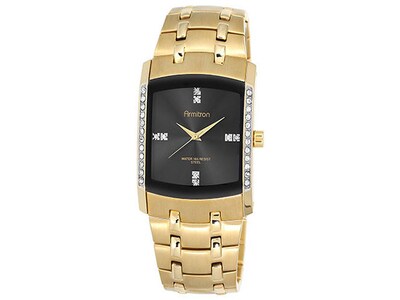 Armitron Men’s Swarovski Crystal Accented Gold Tone Watch