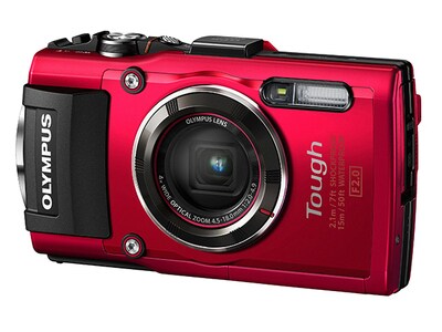 Olympus Tough TG-4 16MP Digital Camera - Red