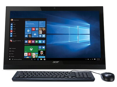 Acer Aspire AZ1-623-ER51 All-In-One 21.5” Desktop with Intel® i3-4005U, 1 TB HDD, 6GB RAM & Windows 10 - Black