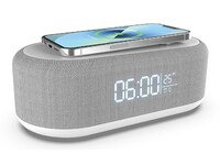 jovati Alarm Clock with Bluetooth Speaker Bluetooth Audio Three-In-One  Charger Multifunctional Wireless Charger Creative Mobile Phone Stand  Wireless Charging Clock Alarm Clock Wireless Charger