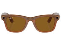 Ray-Ban - Meta Wayfarer (Standard) Smart Glasses - Shiny Caramel  Transparent, Polarized Brown